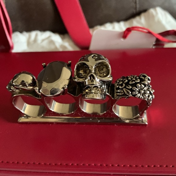 Alexander McQueen Mini The Biker Jeweled Satchel Leather - Picture 10 of 16